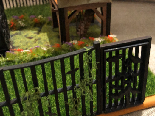 Building supplies. BATS ON A FENCES. (2 pieces per pack) 1/48th scale kit