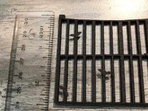 Building supplies. BATS ON A FENCES. (2 pieces per pack) 1/48th scale kit