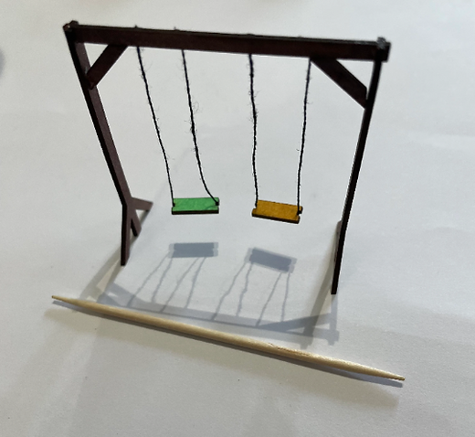 Garden & Playground collection. CHILDREN'S SWINGS 1.48th scale kit