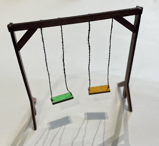 Garden & Playground collection. CHILDREN'S SWINGS 1.48th scale kit