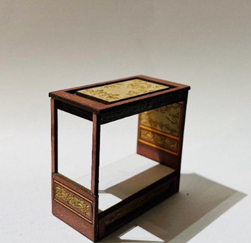 Decorative  Collection SMALL (single) 4 POSTER BED  with canopy. 1/48th scale kit