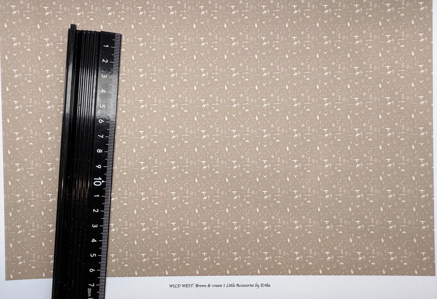 Wallpaper Wild West Brown & cream 1