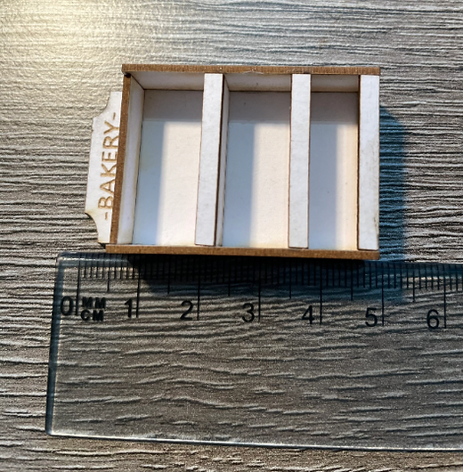 Retail & shop. BAKERS SHELVES. 1/48th scale kit