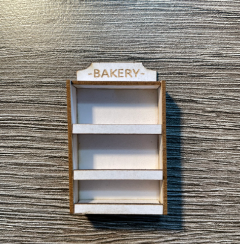 Retail & shop. BAKERS SHELVES. 1/48th scale kit