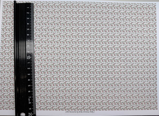FABRIC Christmas Candy canes & bows