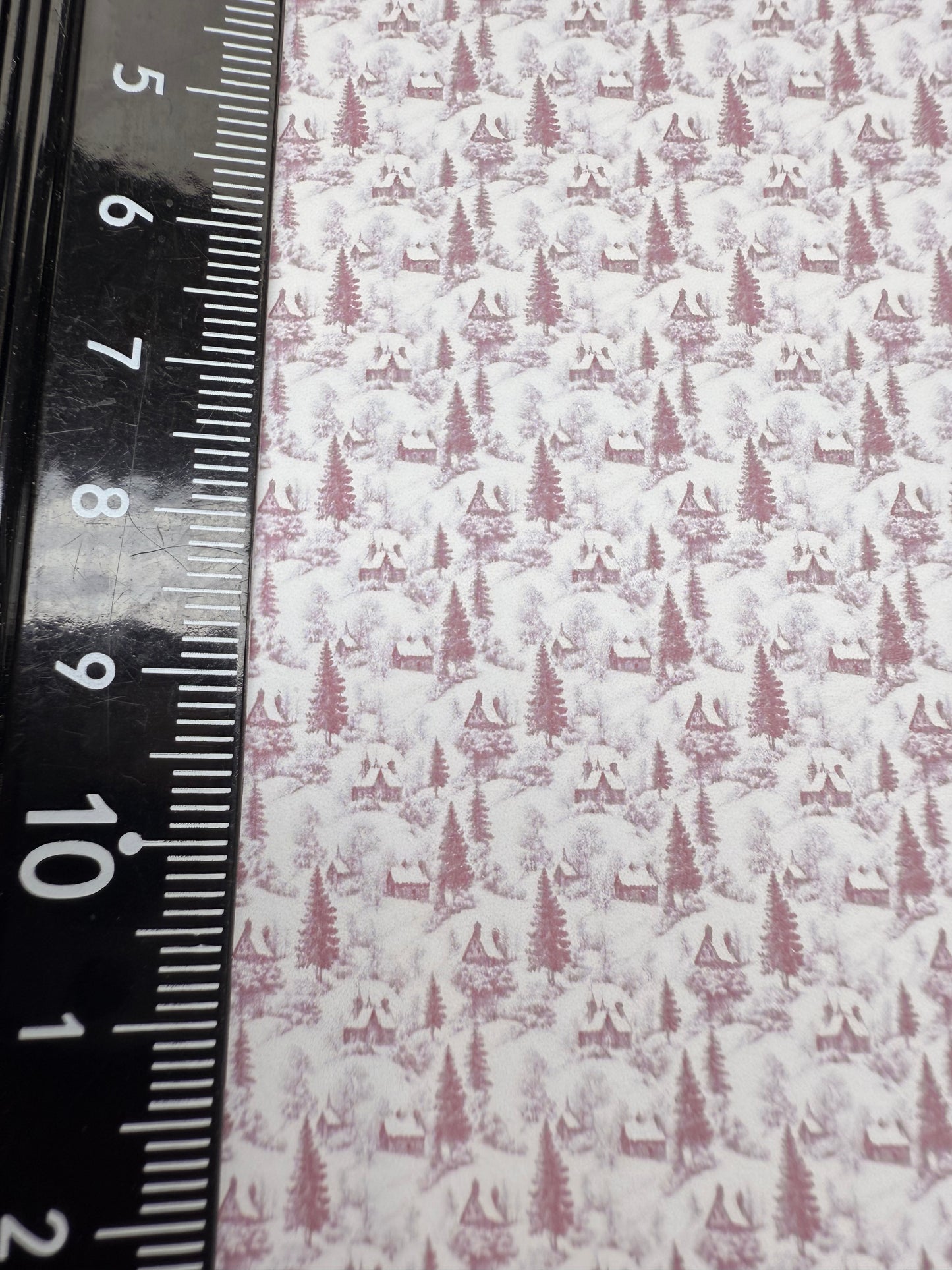 FABRIC  Christmas Toile 1 red