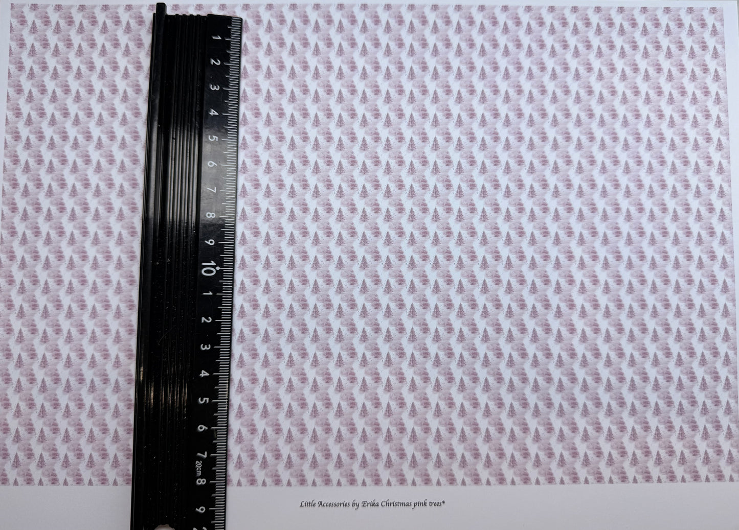 FABRIC Christmas pink trees