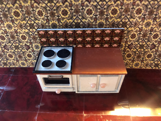 HOME MAKING. COOKER HOB & CUPBOARD UNIT. 1/48th scale.