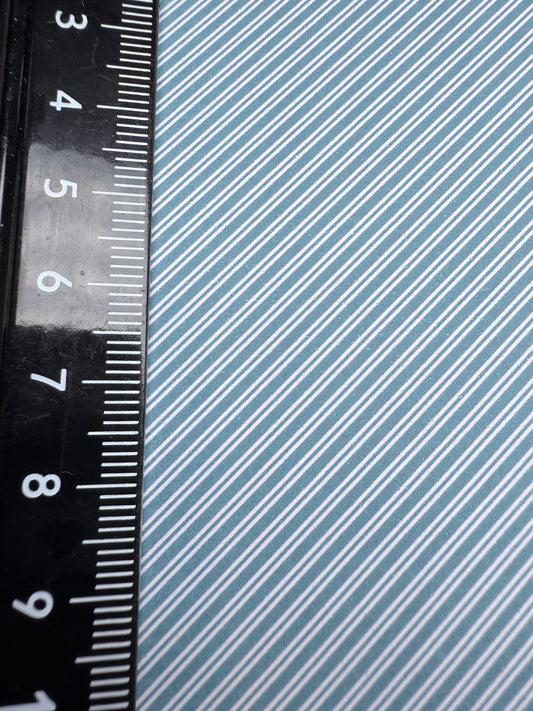 FABRIC Christmas dark green & pink diagonal stripes