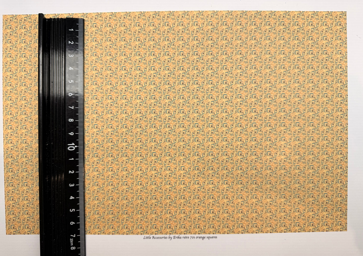 Wallpaper retro 1970s Orange Squares