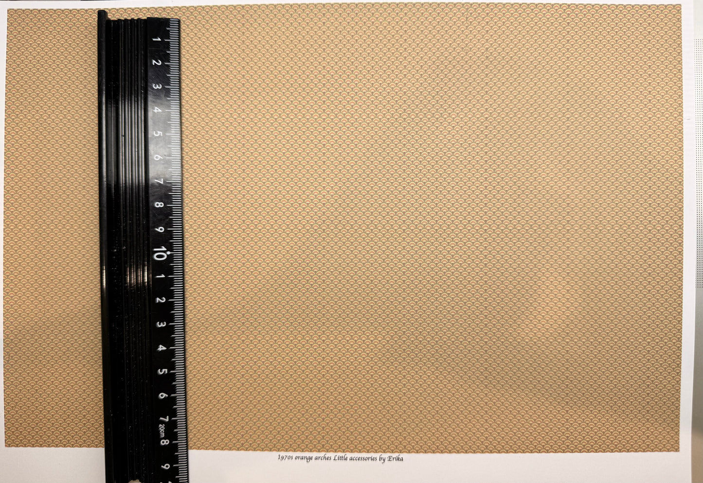 Wallpaper 1970s Orange Arches