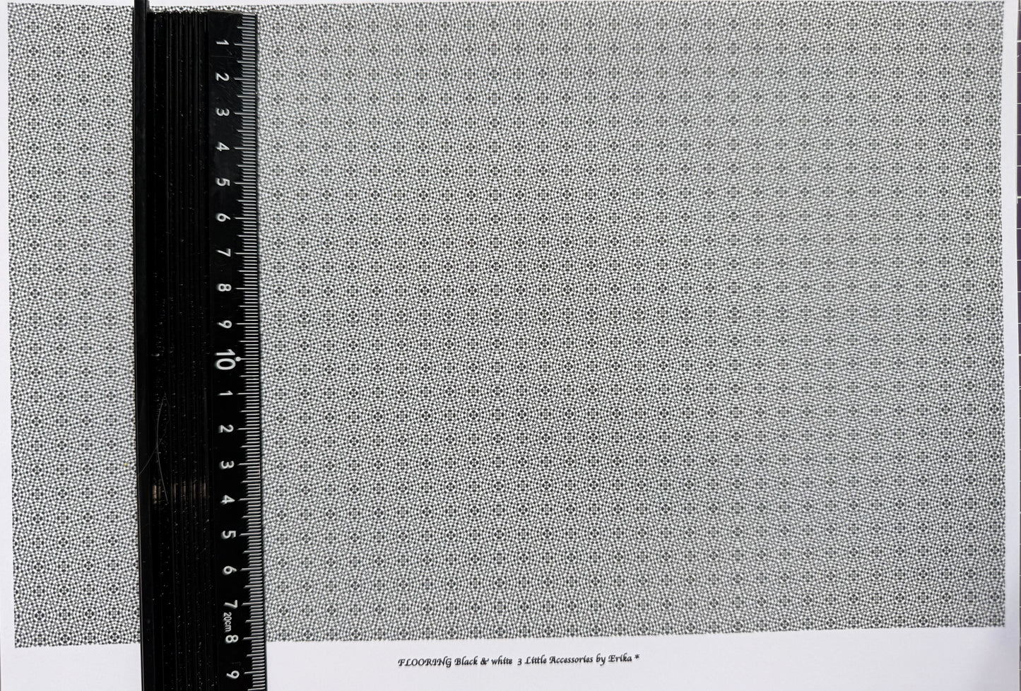 Wallpaper flooring Black & white 3