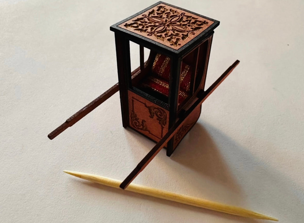 Royal Range. SEDAN CHAIR 1/48th scale kit