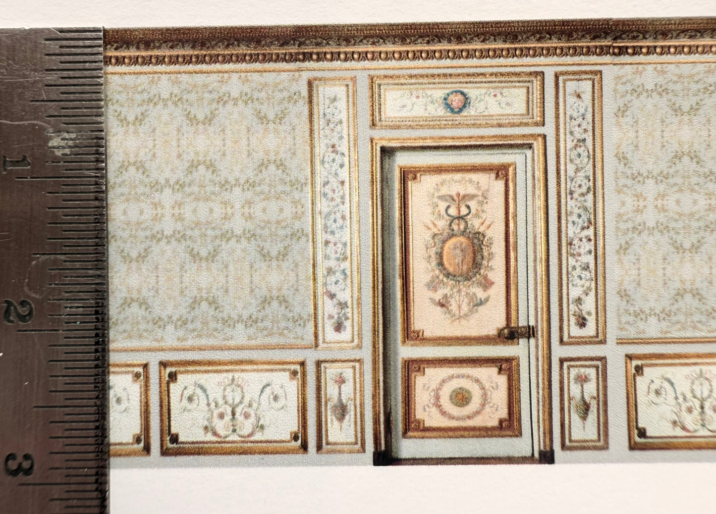 1/144 scale wall frieze panels with x2 doors
