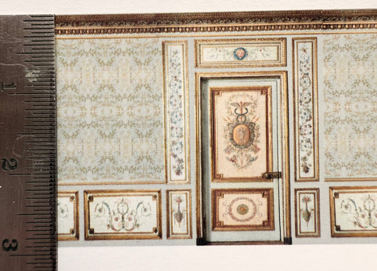 1/144 scale wall frieze panels with x2 doors