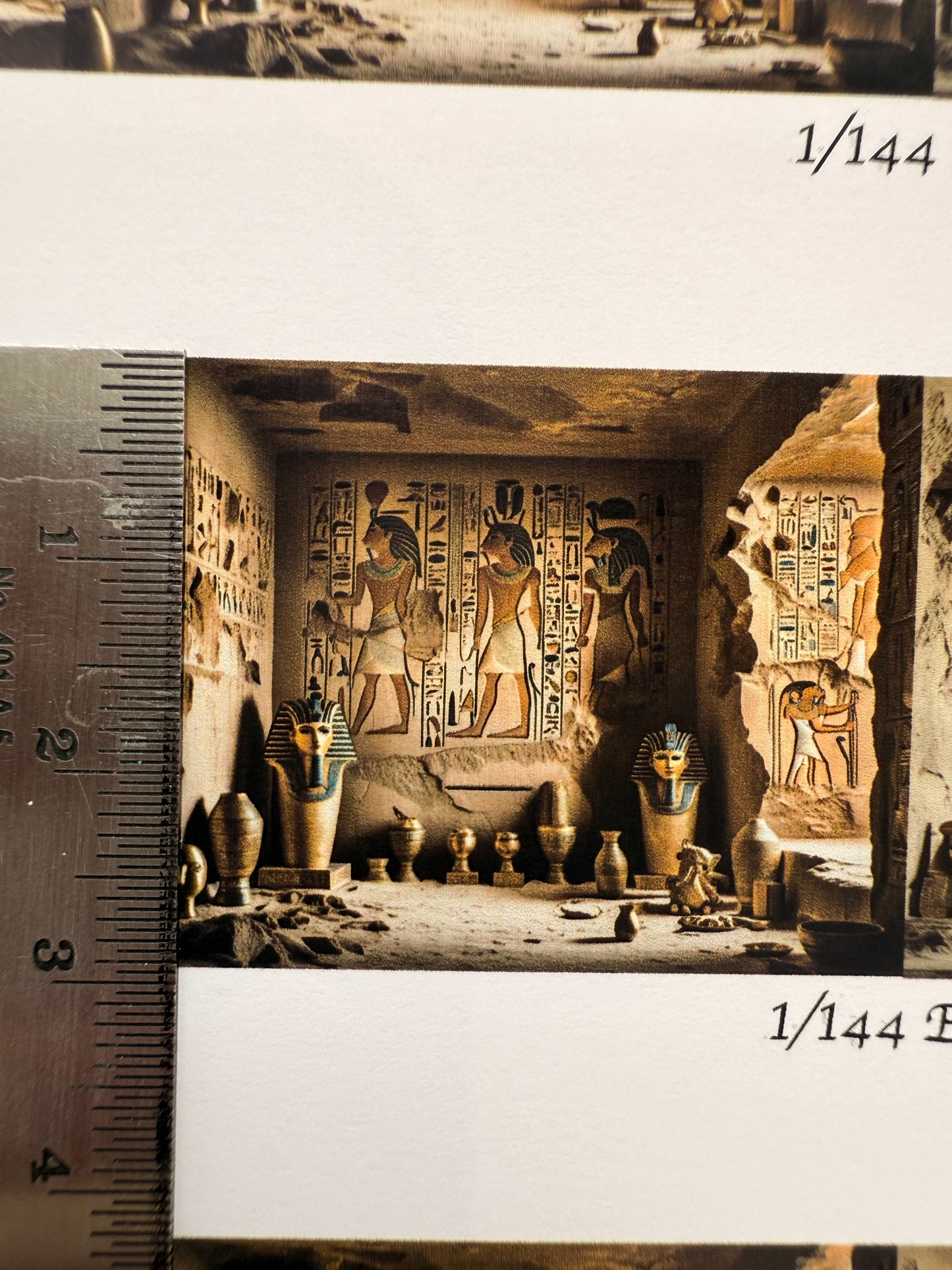 1/144 scale wallpaper egyptian frieze trim to size