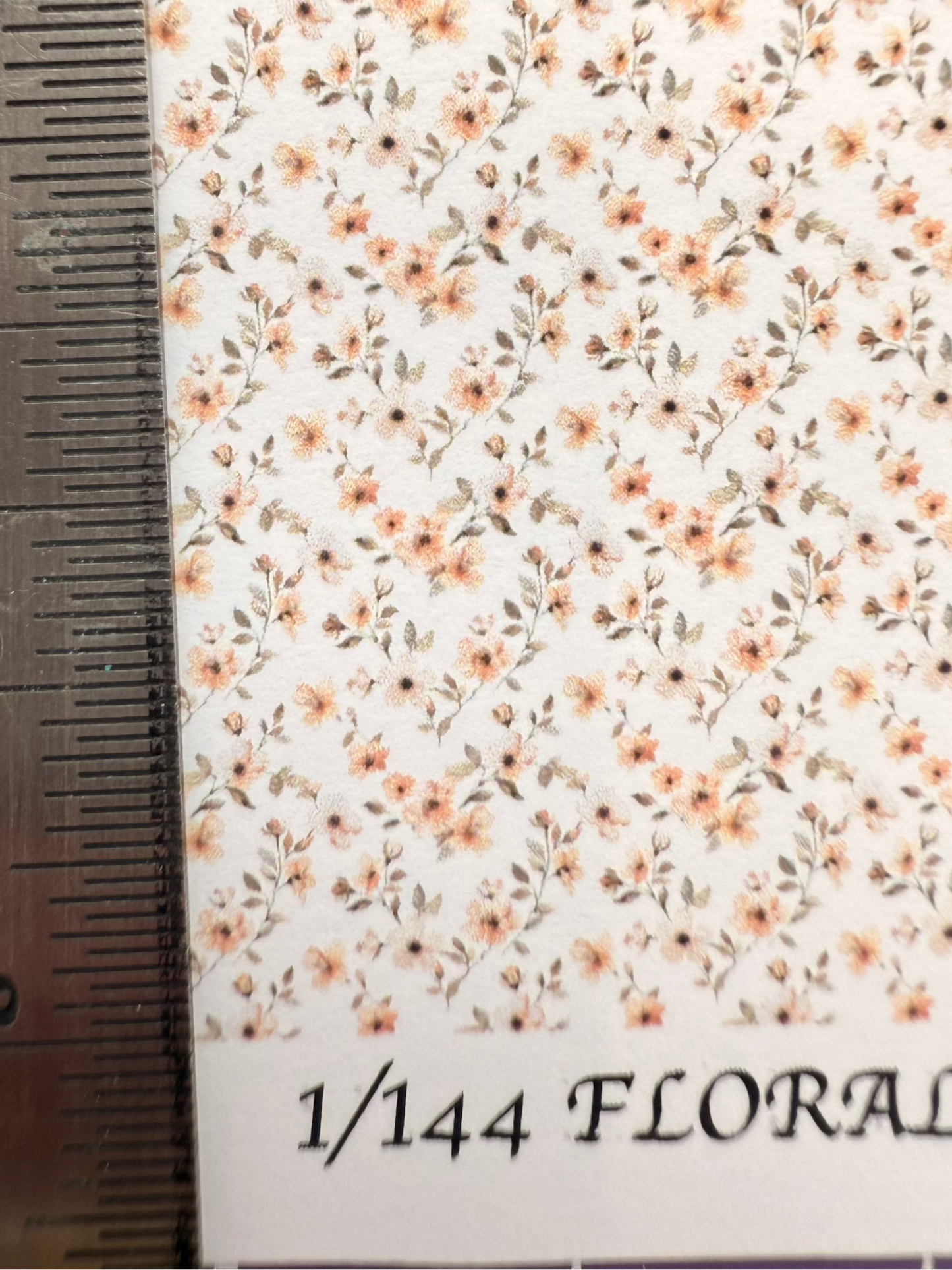 1/144 scale Floral peach wallpaper