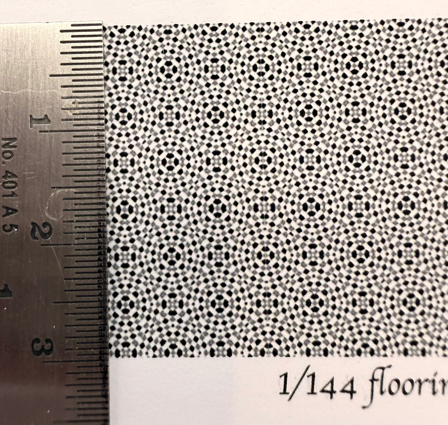 1/144 scale wallpaper flooring black & white jazzy