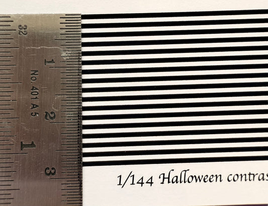1/ 144 scale wallpaper halloween contrast black & white stripes