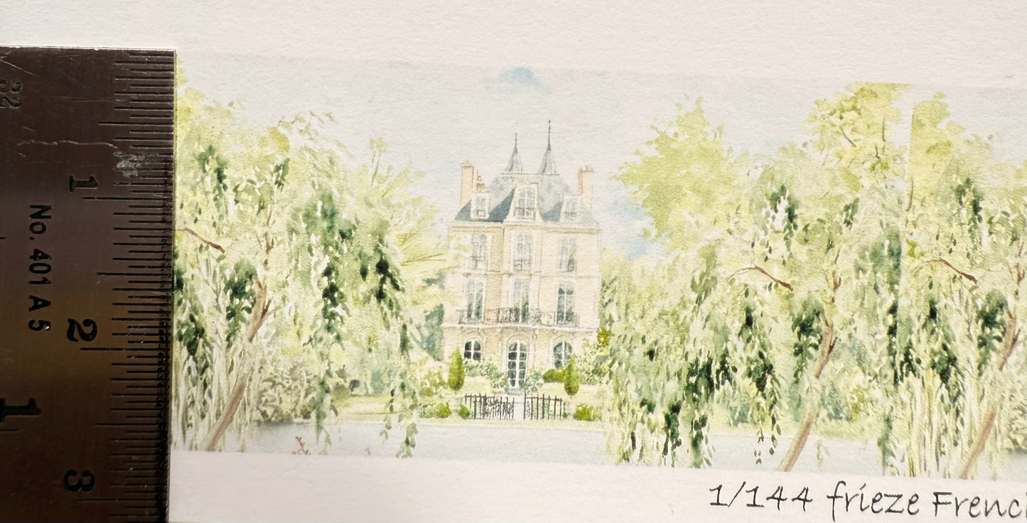 1/144 scale wallpaper frieze French pink Chateau