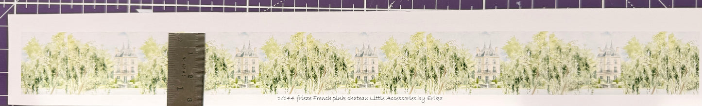 1/144 scale wallpaper frieze French pink Chateau