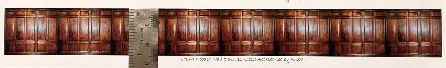 1/144 scale dark wood panel