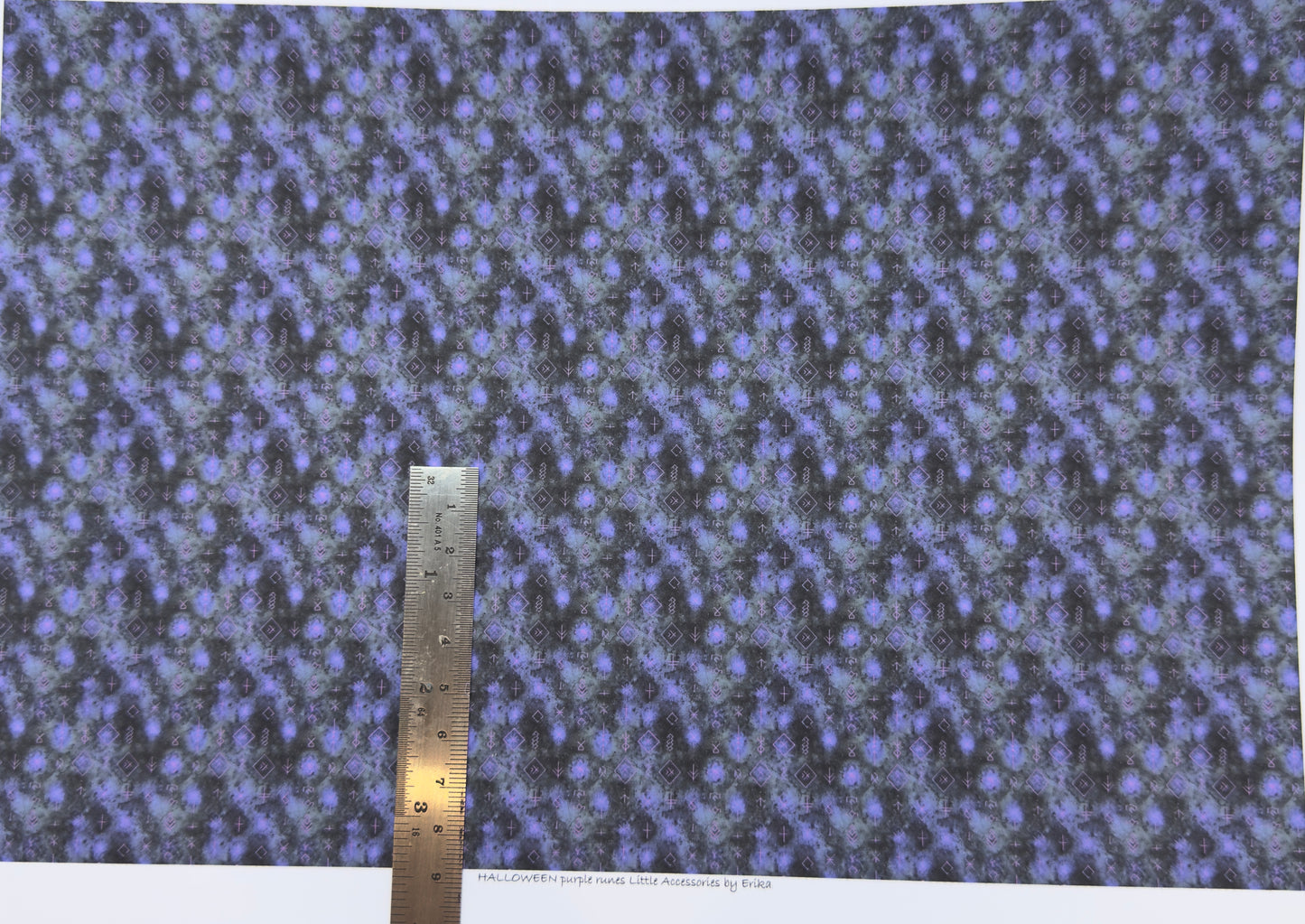 FABRIC  halloween runes purple
