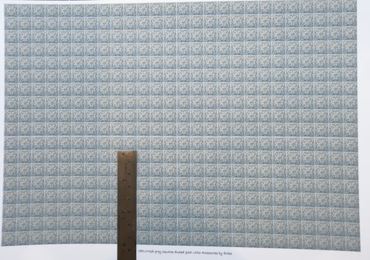 FABRIC  Square grey dusted with gold