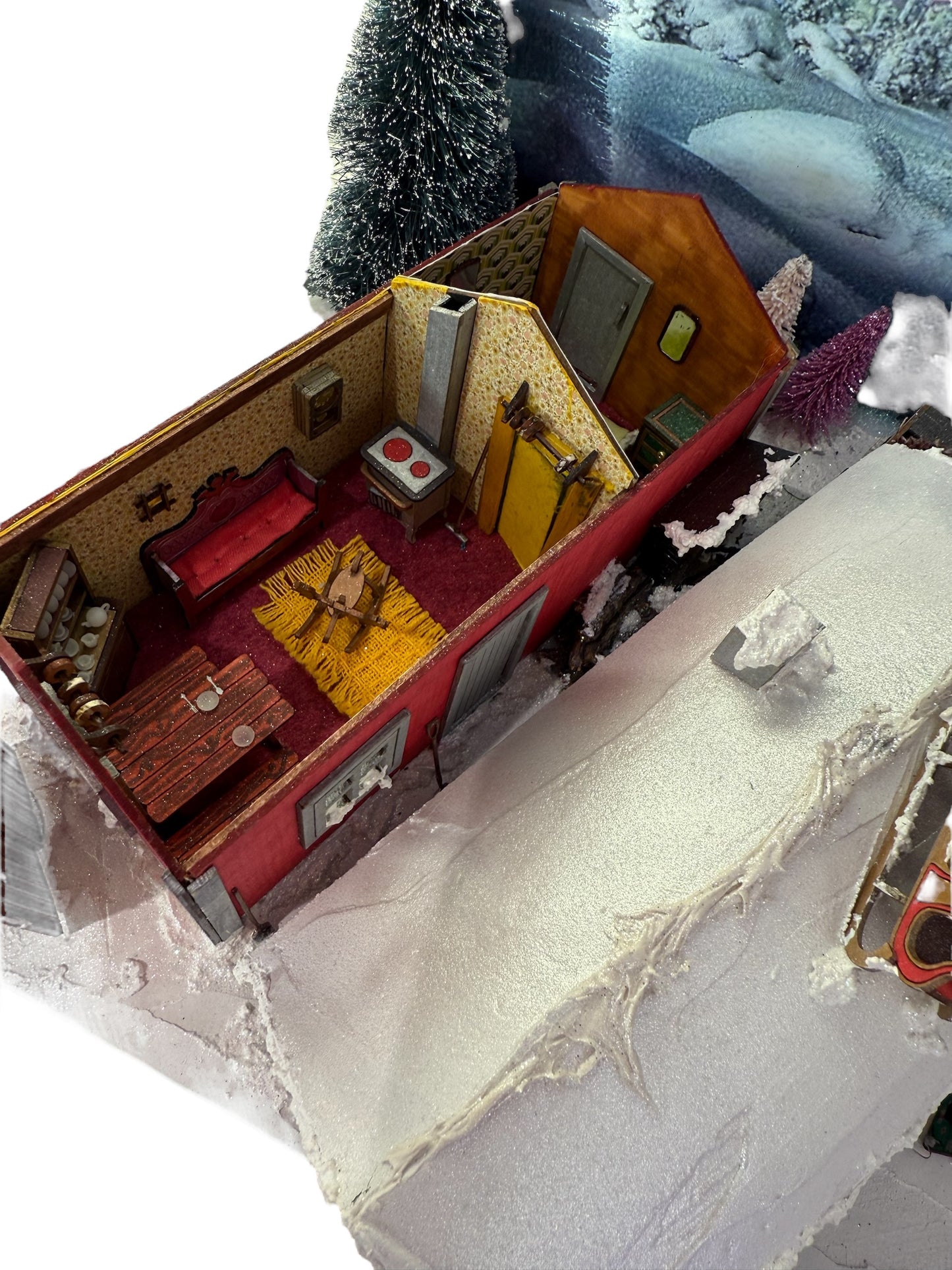 ADVENT calendar 2023. Traditional Finnish cottage KIT 1/48th scale