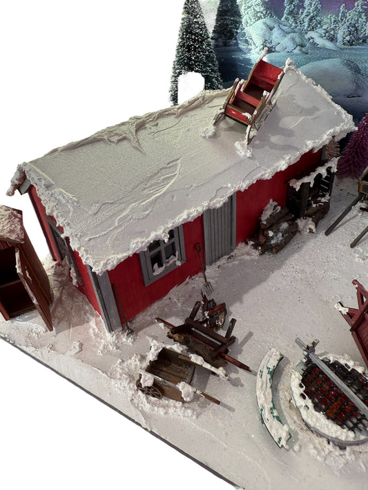 ADVENT calendar 2023. Traditional Finnish cottage KIT 1/48th scale