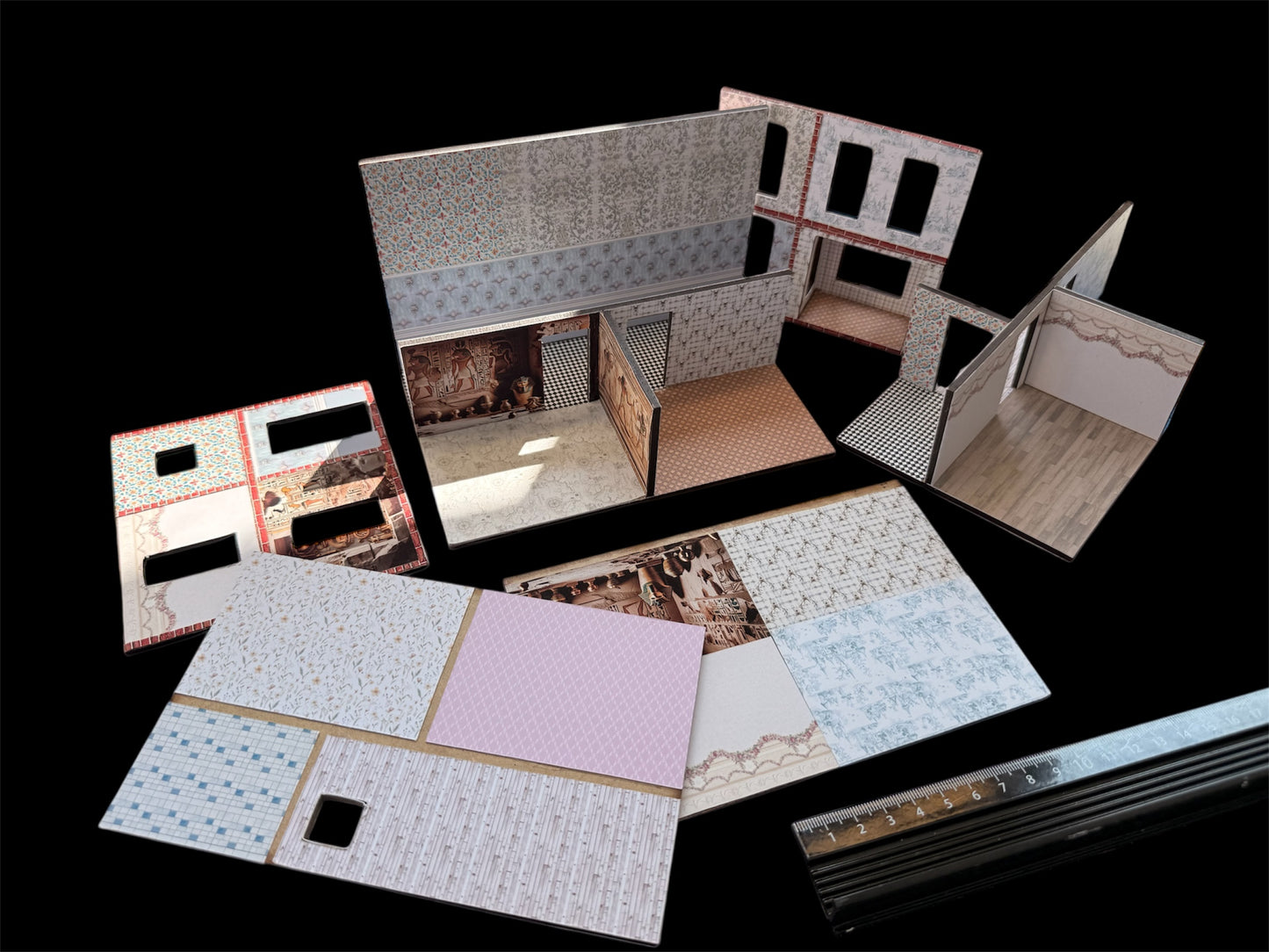 NANA's VICTORIAN HOUSE TERRACE KIT 3D . 1/48th scale house