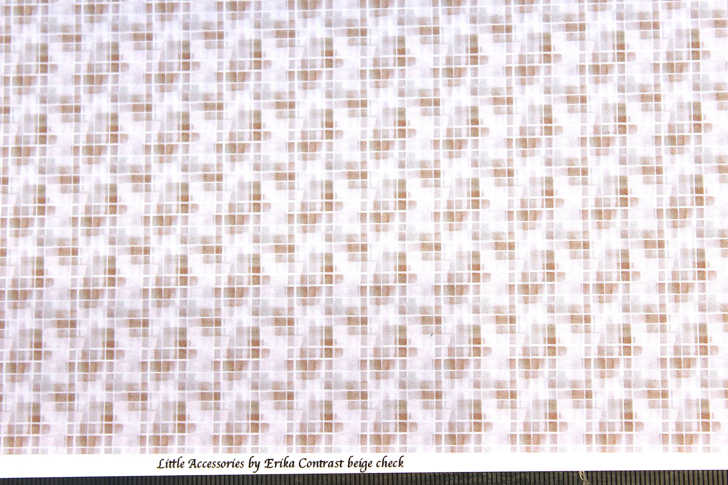 Wallpaper Contrast Tartan beige 1/48th scale