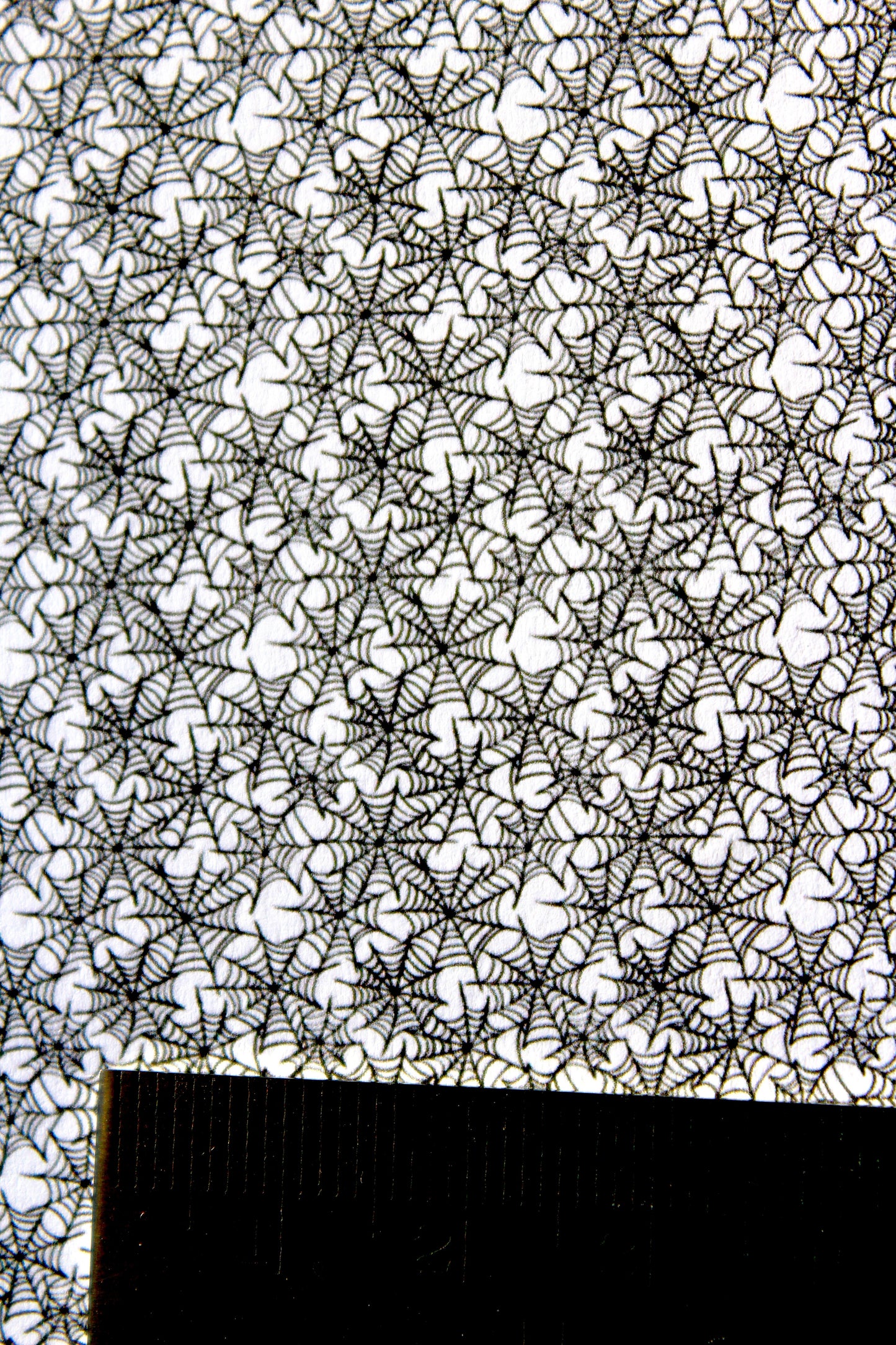 Wallpaper HALLOWEEN black cobwebs