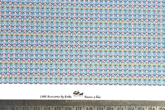 wallpaper, rococo, 4 blue   1/48th