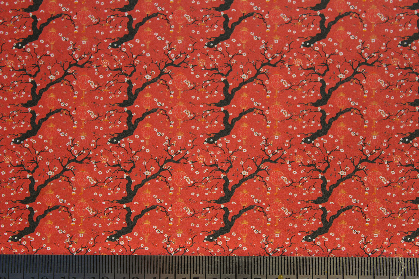 Wallpaper, Chinese, black trees red background