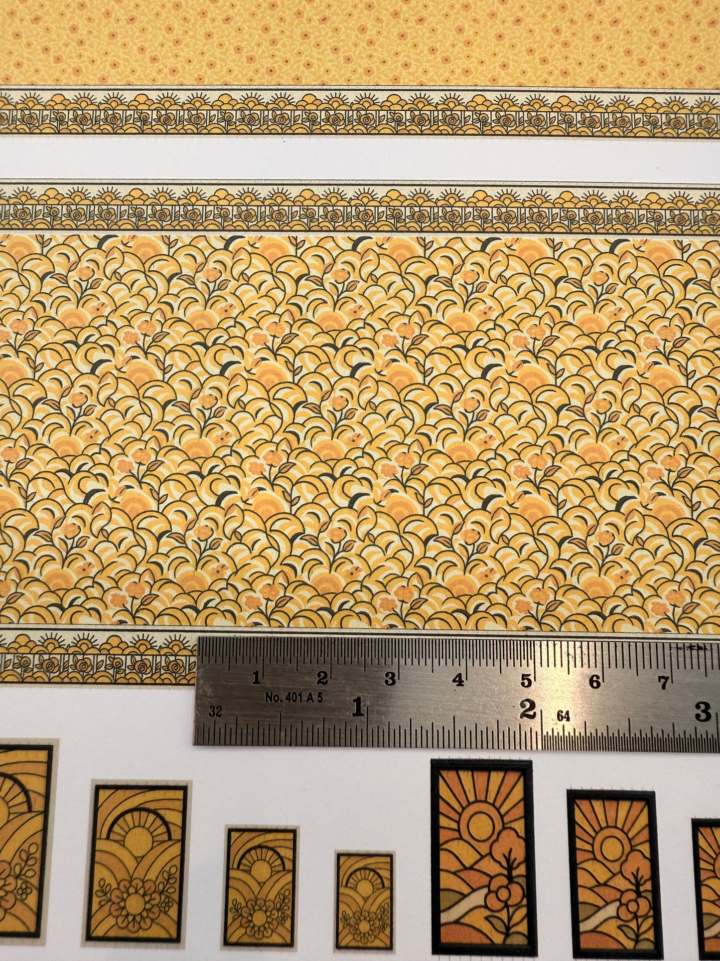 SET WALLPAPER sunburst 1/48 scale