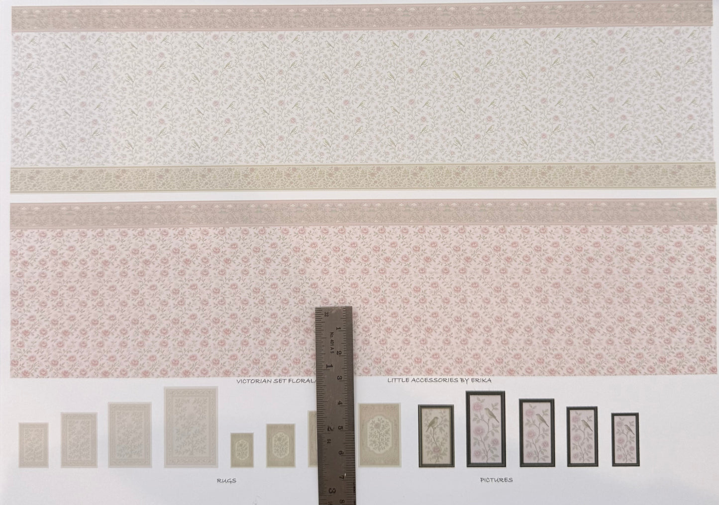 SET WALLPAPER . Victorian floral pink