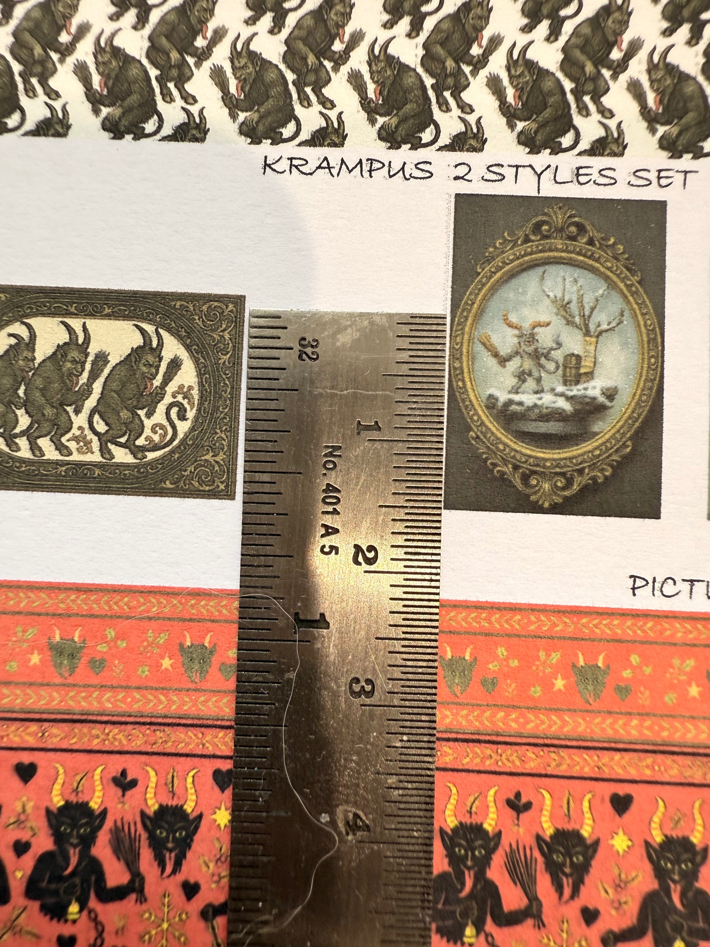 SET wallpaper matching set KRAMPUS x2