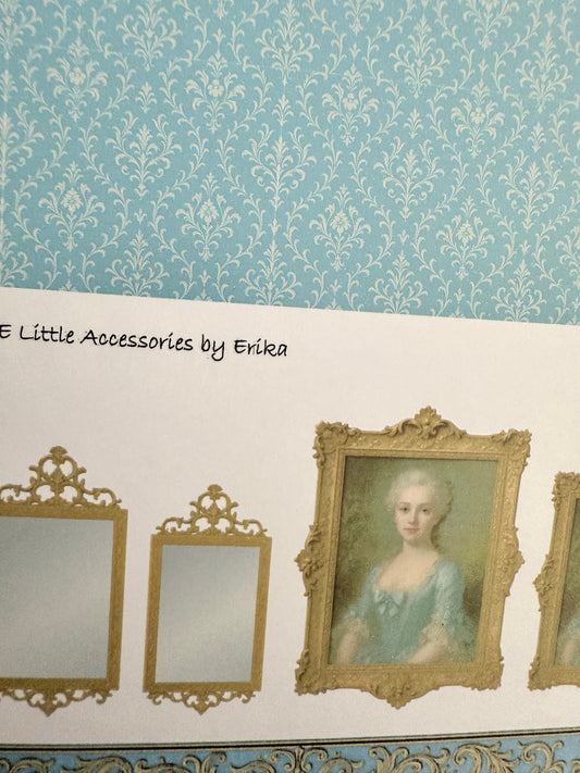 SET WALLPAPER Edwardian blue