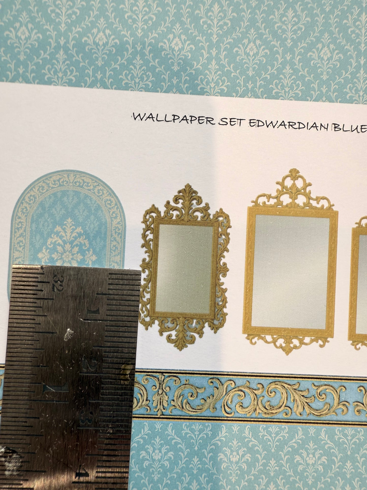SET WALLPAPER Edwardian blue