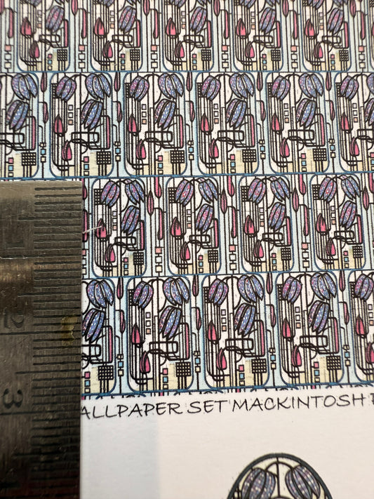 SET WALLPAPER Mackintosh purple tulips