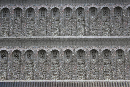 Wallpaper, castles, wall frieze  1/48th scale