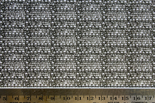 Wallpaper, Castled, Grey skulls 1/48th scale