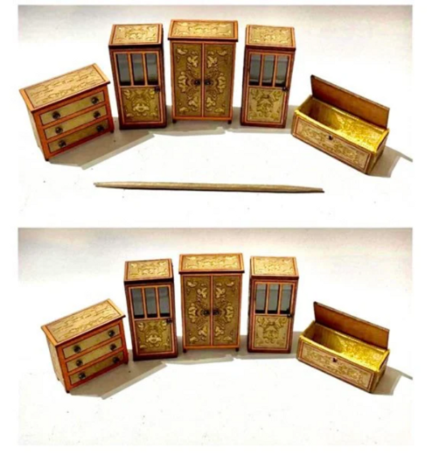 DECORATIVE COLLECTION. Travel chest 1/48th scale KIT