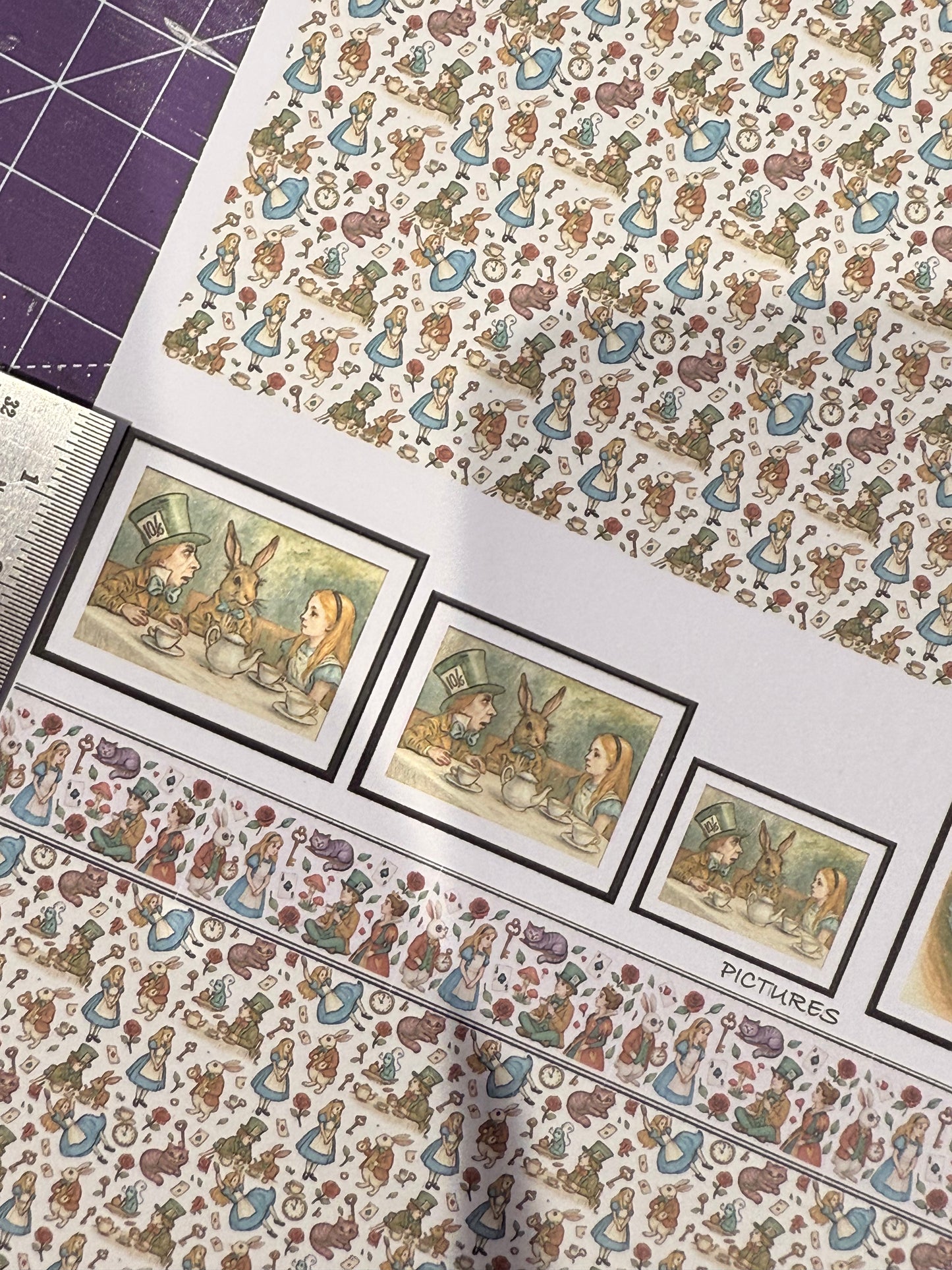 SET OF 1/48 SCALE ALICE & HER TEA PARTY