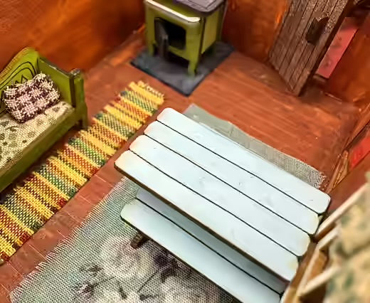 Advent Calendar- Table & 2 benches.1/48th scale KIT.