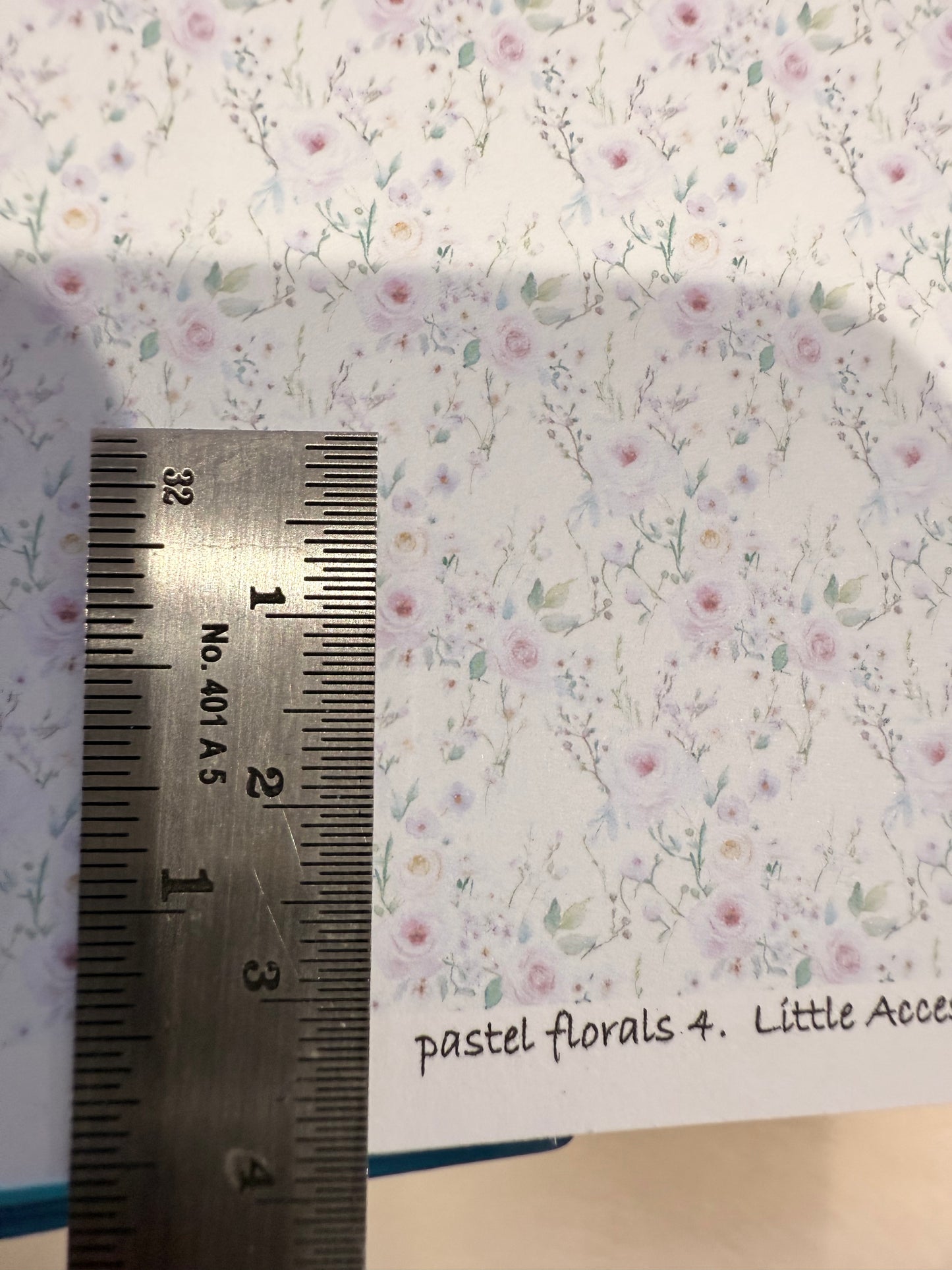 Wallpaper Pastel florals 4.   1/48th scale