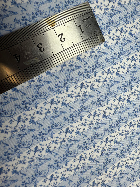 Wallpaper. FRENCH Chinoiserie blue 5