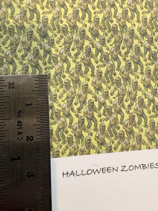 WALLPAPER HALLOWEEN ZOMBIES GREEN *
