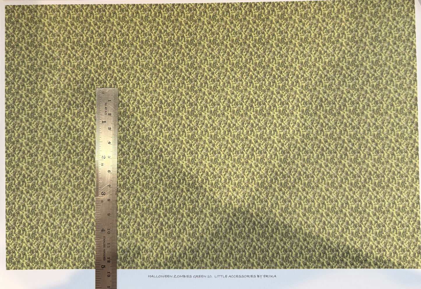 WALLPAPER HALLOWEEN ZOMBIES GREEN *